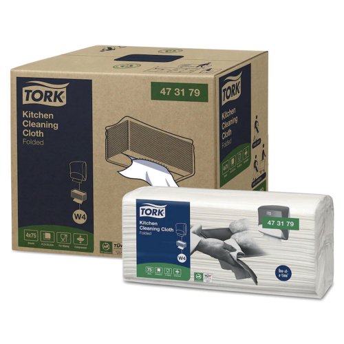 Keittiöpuhdistusliina Tork 473179 w4 75kpl