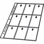 Keräilykorttitasku 9-os. a4 10kpl
