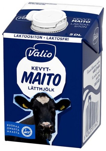 Kevytmaito Valio laktoositon iskukuumennettu 10x0,5L