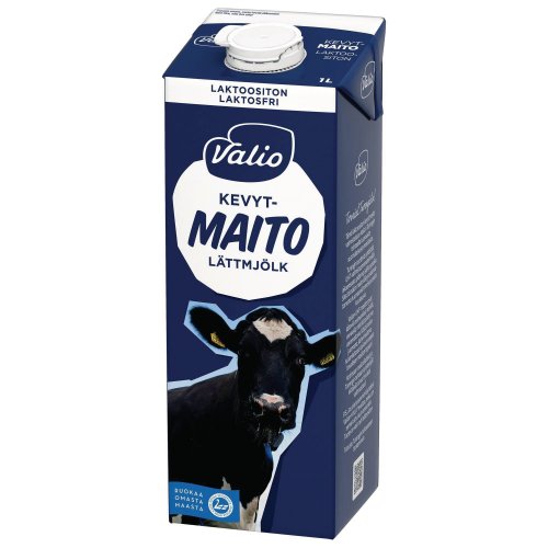 Kevytmaito Valio uht laktoositon 1l