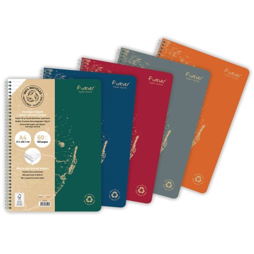 Kierrevihko A4 Rhodia forever /60 viivoilla vihreä, hinta 4,76€