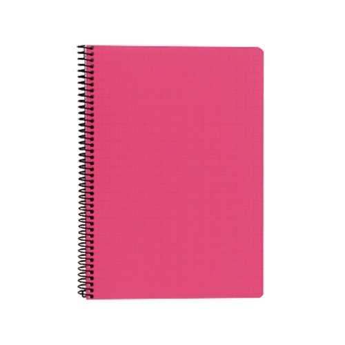 Kierrevihko A5 Paperipiste /80 ruudutettu 7x7mm pinkki
