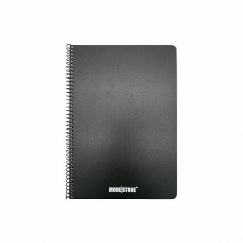 Kierrevihko ModeStone A5 210x148 mm musta 50 lehteä