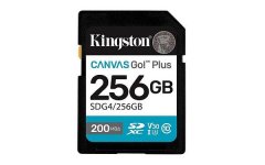 Kingston Canvas Go Plus 256GB SDXC G4 200MB/s C10 UHS-I U3 V30