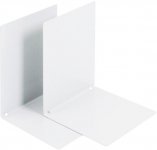 Kirjatuki Maul valkoinen metallia korkeus 14 cm 2kpl/pak