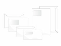 Kirjekuori E4 valkoinen ikkuna 90x60mm tarrasuljenta 500kpl