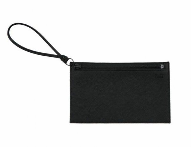 Kirjekuorilaukku nahkainen musta, Miiko