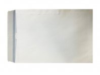 Kirjepussi B4 valkoinen 250x353mm tarrasuljenta 250kpl