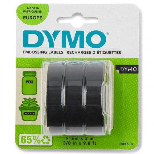 Kohokirjoitinteippi Dymo 9mmx3m musta