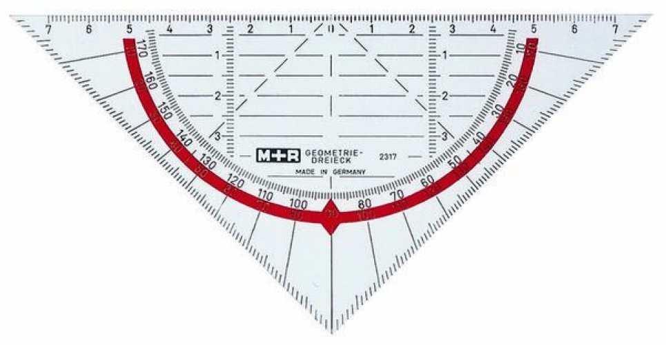 Kolmioviivain Möbius+Ruppert geokolmio 16 cm