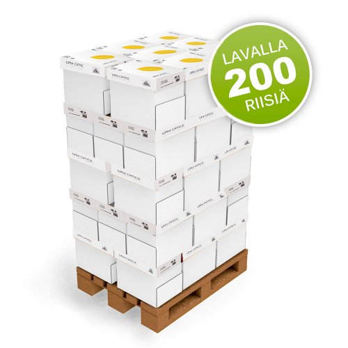 Kopiopaperi Lava A4 80g UPM Office 200 riisiä 40 kopiopaperi laatikkoa