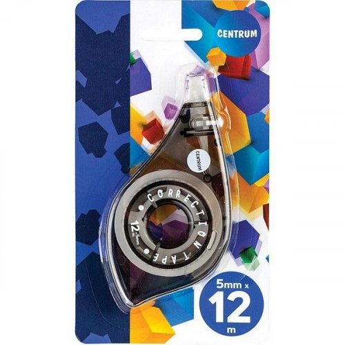 200006 Korjaushiiri Centrum Blister on laadukas korjausrolleri jossa on 5mm leveä korjausteippi. Korjaushiiri on yksi tärkeimmistä työvälineistä toimistokäytössä. Katso muitakin korjausrollereita verkkokaupastamme.