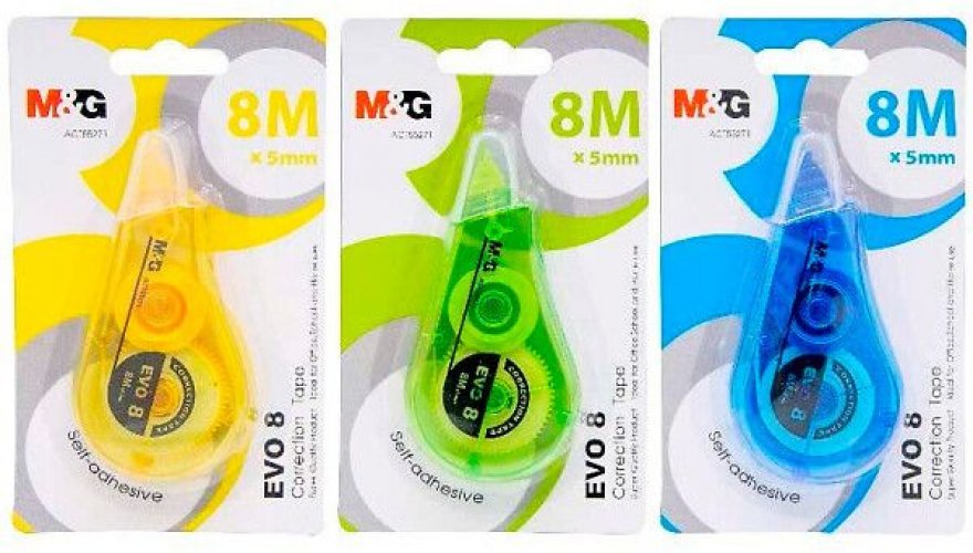 Korjausrolleri MG EVO 8 5mm/8m värilajitelma