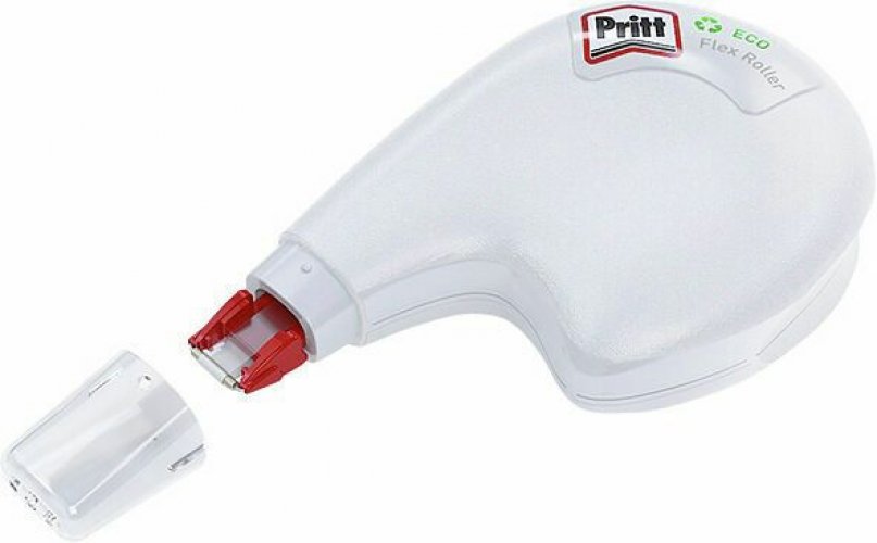 199042 Korjausrolleri Pri ECOmfort on valkoinen 4,2mm leveä ekologinen ergonomisesti muotoiltu kierrätysmuovista valmistettu korjaushiiri. Korjausrolleri sopii siistiin ja kestävää korjaukseen asiakirjoissa.