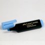 Korostuskynä Faber-Castell Textliner 48 sininen yliviivaustussi korkki auki