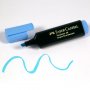 Korostuskynä Faber-Castell Textliner 48 sininen yliviivaustussi piirretty