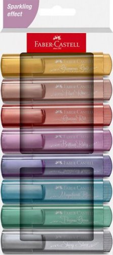 Korostuskynä Faber-Castell TL 46 metalli 8 väriä/sarja