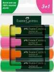 Korostuskynä Faber-Castell TL 48 4 väriä/sarja