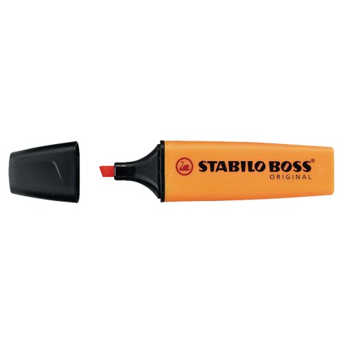 Korostuskynä Stabilo boss viisto 2-5mm oranssi