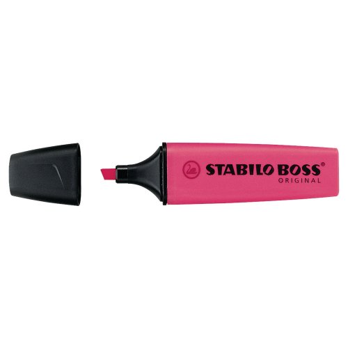 Korostuskynä Stabilo boss viisto 2-5mm pinkki