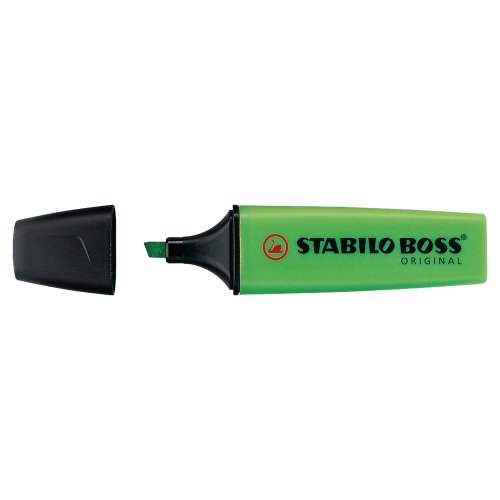 Korostuskynä Stabilo boss viisto 2-5mm vihreä