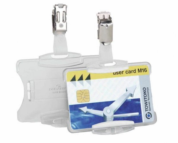 Korttipidike Durable 8118 54 x 85 mm kirkas