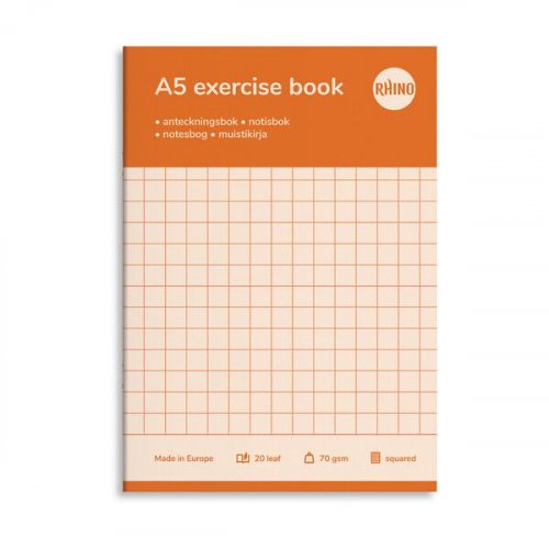 Kouluvihko A5 20 lehteä 10x10 mm ruudut