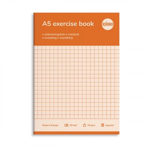 Kouluvihko A5 20 lehteä 7x7mm ruudut