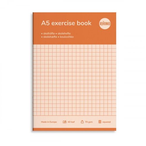 Kouluvihko A5 40 lehteä 7x7mm ruudut