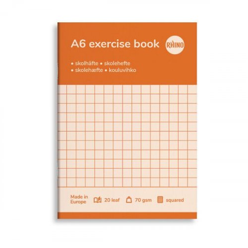 Kouluvihko A6 20 lehteä 7x7mm ruudut