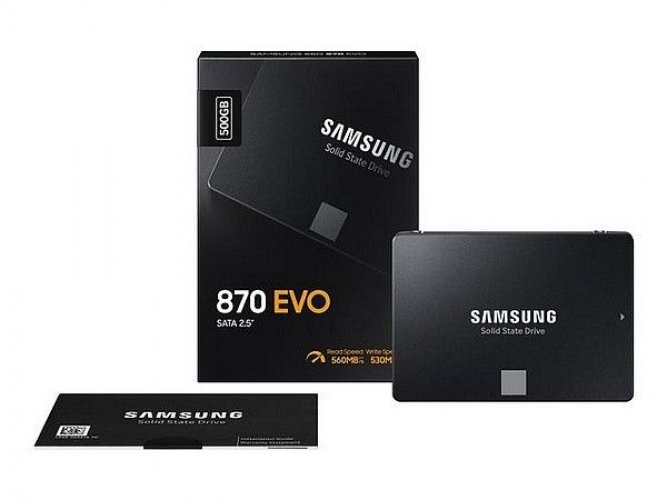 Kovalevy SAMSUNG 500GB 870 EVO SSD 2.5 SATA SSD-asema