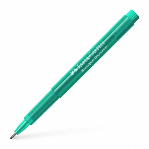 Kuitukärkikynä Faber-Castell 1554 broadpen 0,8mm turkoosi