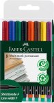 Kuitukärkikynä multimark Faber-Castell Fine 8-sarja spriiliukoinen
