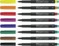 Kuitukärkikynä multimark Faber-Castell Fine musta spriiliukoinen
