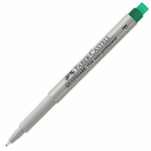 Kuitukärkikynä multimark Faber-Castell Fine vihreä vesiliukoinen