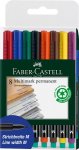 Kuitukärkikynä multimark Faber-Castell Medium 8-sarja spriiliukoinen