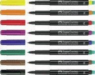 Kuitukärkikynä multimark Faber-Castell Medium permanent musta
