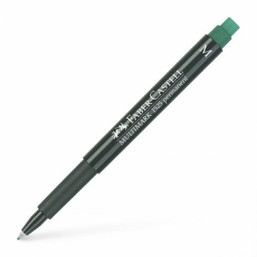 Kuitukärkikynä multimark Faber-Castell Medium permanent vihreä
