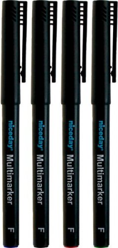 Kuitukärkikynä multimark Niceday 4-srj 0,8mm fine spriiliukoinen