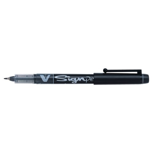 Kuitukärkikynä Pilot v sign pen 0,6mm musta