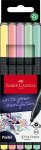 Kuitukärkikynä sarja Grip Finepen pastellivärit 5 väriä/sarja