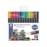 staedtler perm duo kynä värilaj 18kpl