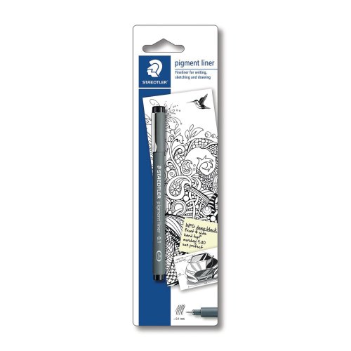 Kuitukärkikynä Staedtler 3080 0,1mm blisteri musta