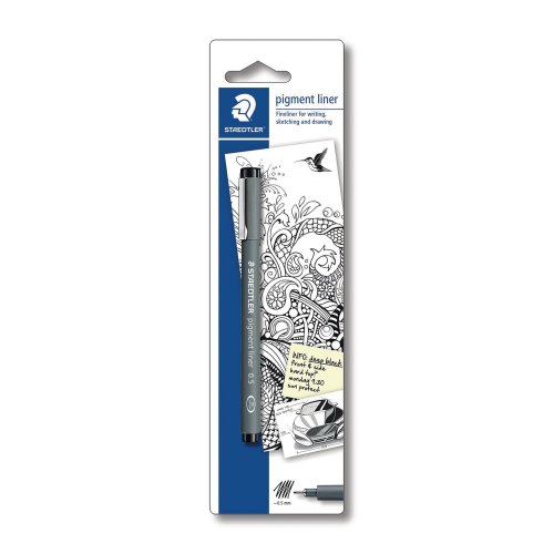 Kuitukärkikynä Staedtler 30805 0,5mm blisteri musta