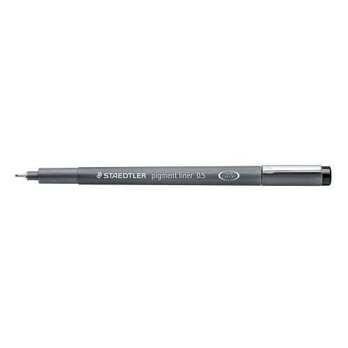 Kuitukärkikynä Staedtler pigment liner 308 0,5mm musta