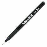 Kuitukärkikynä Artline 200 0,4mm musta