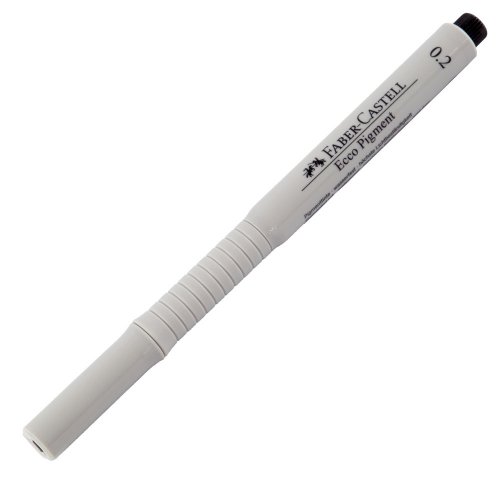 Kuitukynä Faber-Castell Ecco-Pigment 0,2 mm musta edullinen hinta