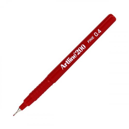 Kuitukynä Riippupakattu Artline EK-200/1B punainen 0,4 mm