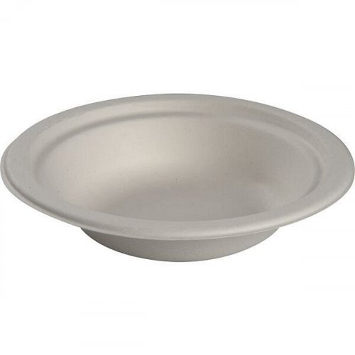 Kuitulautanen GASTRO syvä 400ml 18cm biohajoava valkoinen