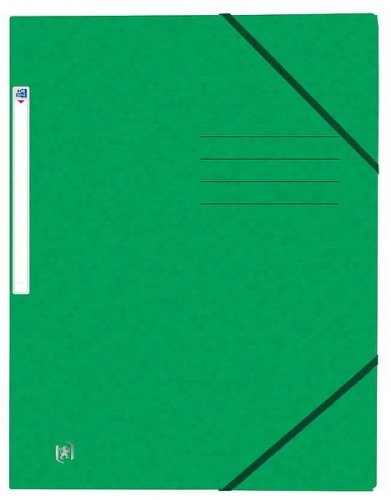 Kulmalukkokansio 3 läppää vihreä